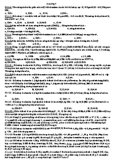 Bài tập trắc nghiệm và tự luận Hóa học Lớp 11 nâng cao - Chương 4