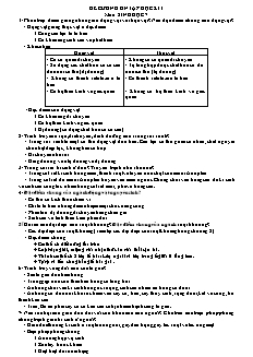 Đề cương ôn tập Học kì 1 Sinh học Lớp 7