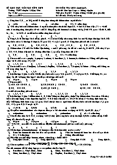 Đề kiểm tra Học kì 2 Hóa học Lớp 11 không chuyên - Mã đề: 002 - Trường THPT chuyên Lê Quý Đôn (Có đáp án)