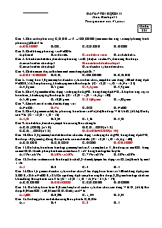 Đề kiểm tra Học kì 2 Hóa học Lớp 11 - Mã đề: 281 (Có đáp án)