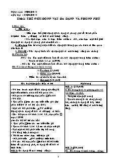 Giáo án điện tử Sinh học 7 - Chương trình cả năm (Chuẩn kĩ năng)