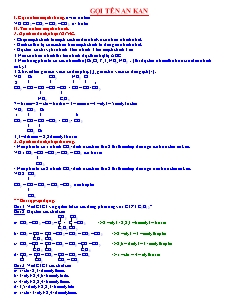 Giáo án Hóa học Lớp 11 - Ankan (Bản hay)