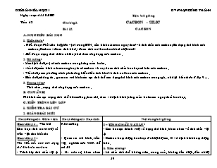 Giáo án Hóa học Lớp 11 - Bài 15-19 - Phạm Công Thành