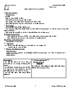 Giáo án Hóa học Lớp 11 - Bài 16-38 - Phạm Chí Biên