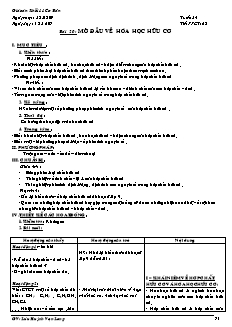 Giáo án Hóa học Lớp 11 - Bài 20-27 - Lưu Huỳnh Vạn Long