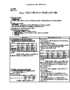 Giáo án Hóa học Lớp 11 - Bài 30: Công thức phân tử hợp chất hữu - Nguyễn Duy Hồ