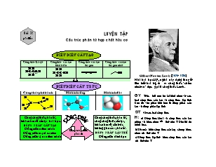 Giáo án Hóa học Lớp 11 - Bài 32: Luyện tập cấu trúc phân tử hợp chất hữu cơ