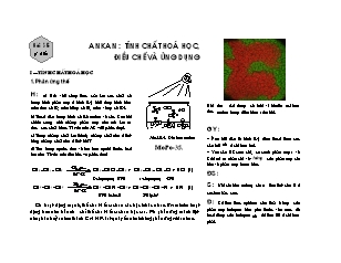 Giáo án Hóa học Lớp 11 - Bài 35: Ankan. Tính chất hoá học, điều chế và ứng dụng