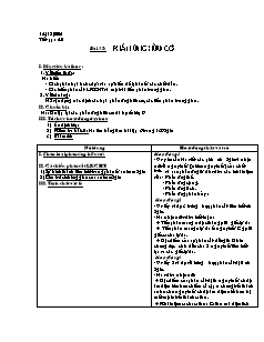 Giáo án Hóa học Lớp 11 - Bài 35: Phản ứng hữu cơ