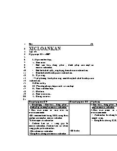 Giáo án Hóa học Lớp 11 - Bài 36: Xicloankan