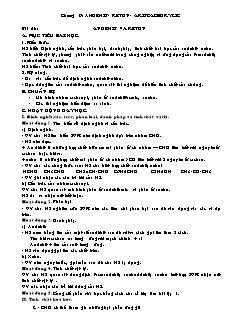 Giáo án Hóa học Lớp 11 - Bài 58: Anđehit và Xeton