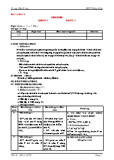 Giáo án Hóa học Lớp 11 - Chương 2: Nitơ. Phopho - Tiết 16, Bài 10: Photpho - Trương Văn Hưởng