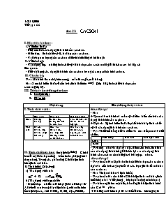 Giáo án Hóa học Lớp 11 nâng cao - Bài 23: Cacbon