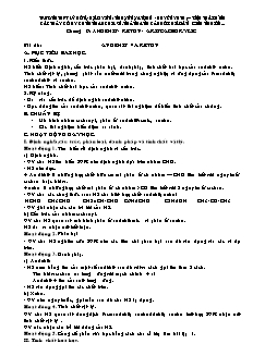 Giáo án Hóa học Lớp 11 nâng cao - Chương 9: Anđehit. Xeton. Axitcacboxilic - Nguyễn Văn Thế