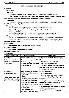 Giáo án Hóa học Lớp 11 - Tiết 18, Bài 10: Photpho - Nguyễn Hải Long