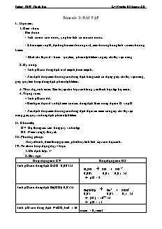 Giáo án Hóa học Lớp 11 - Tiết 3: Bám sát 3. Bài tập - Nguyễn Hải Long