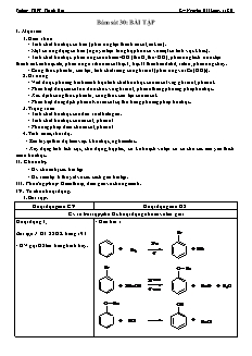 Giáo án Hóa học Lớp 11 - Tiết 30: Bám sát 30. Bài tập - Nguyễn Hải Long