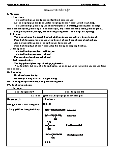 Giáo án Hóa học Lớp 11 - Tiết 31: Bám sát 31. Bài tập - Nguyễn Hải Long