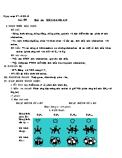 Giáo án Hóa học Lớp 11 - Tiết 39-43