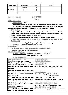 Giáo án Hóa học Lớp 11 - Tiết 43, Bài 29: Anken (Tiếp theo)