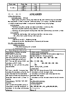 Giáo án Hóa học Lớp 11 - Tiết 44, Bài 30: Ankađien