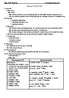 Giáo án Hóa học Lớp 11 - Tiết 5: Bám sát 5. Bài tập - Nguyễn Hải Long