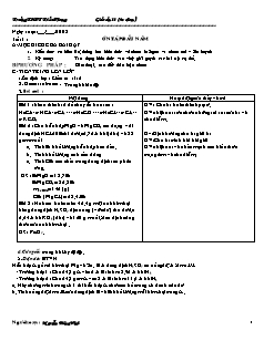 Giáo án Hóa học Lớp 11 tự chọn - Tiết 1-16 - Nguyễn Đặng Vinh