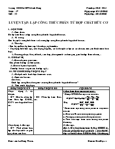 Giáo án Hóa học Lớp 11 - Tuần 17 - Lê Hồng Phước