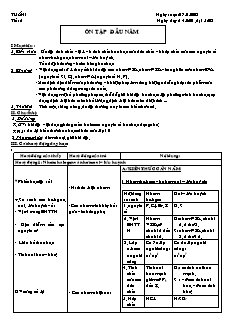 Giáo án môn Hóa học Lớp 11 - Tiết 2: Ôn tập đầu năm (Tiếp theo)