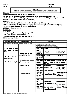 Giáo án môn Hóa học Lớp 11 - Tiết 27: Luyện tập tính chất của Cacbon, Silic và các hợp chất của chúng