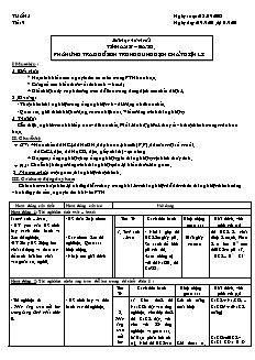 Giáo án môn Hóa học Lớp 11 - Tiết 9: Bài thực hành số 1 