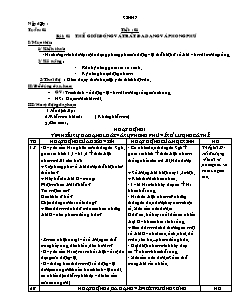 Giáo án Sinh học Lớp 7 - Bài 1-24