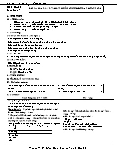 Giáo án Sinh học Lớp 7 - Bài 34: Đa dạng và đặc điểm chung của các lớp cá - Nguyễn Phi Sang