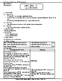 Giáo án Sinh học Lớp 7 - Bài 35: Ếch đồng - Nguyễn Phi Sang