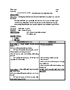 Giáo án Sinh học Lớp 7 - Bài: Đa dạng của thú. Bộ thú huyệt, bộ thú túi