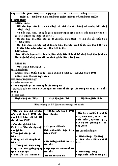 Giáo án Sinh học Lớp 7 - Chương trình học kì 1 (Bản hay)