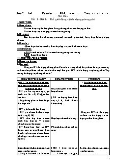 Giáo án Sinh học Lớp 7 - Tiết 1-15 (Bản hay)