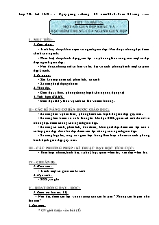Giáo án Sinh học Lớp 7 - Tiết 12, Bài 12: Một số giun dẹp khác và đặc điểm chung của ngành giun dẹp (Bản hay)