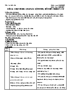 Giáo án Sinh học Lớp 7 - Tiết 46: Thực hành quan sát bộ xương, mẫu mổ chim bồ câu (Bản hay)