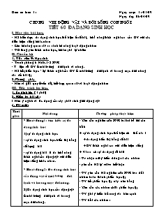 Giáo án Sinh học Lớp 7 - Tiết 60: Đa dạng sinh học (Bản đẹp)