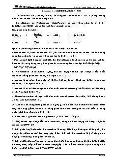 Lý thuyết và bài tập Hóa học Lớp 11 - Chương 5: Hiđrocacbon no