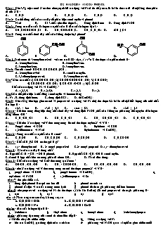 Ôn tập Hóa học Lớp 11 - Dẫn xuất Halogen. Ancol. Phenol