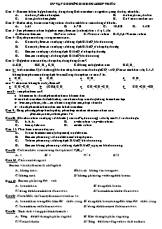 Ôn tập Hóa học Lớp 11 - Hiđrocacbon thơm