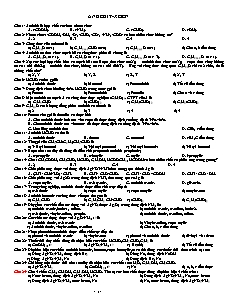 Trắc nghiệm môn Hóa học Lớp 11 - Anđehit. Xeton