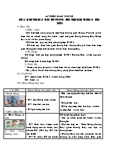 Giáo án An toàn giao thông Lớp 4 - Bài 5: Giao thông đường thủy và phương tiện giao thông đường thủy