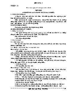 Giáo án Lớp 4 - Tuần 21 - Năm học 2009-2010 - Dương Thị Hiên