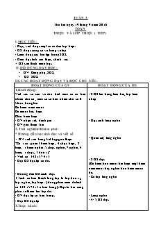 Giáo án Toán Lớp 4 - Tuần 3 - Năm học 2016-2017