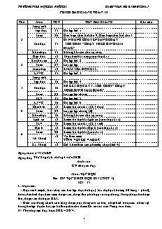 Giáo án Tổng hợp Lớp 4 - Tuần 18 - Năm học 2019-2020 - Nguyễn Bích Ly