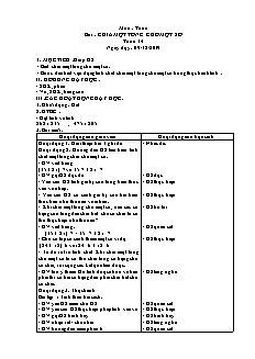 Giáo án Toán Lớp 4 - Tuần 14,Bài: Chia một tổng cho một số - Năm học 2019-2020