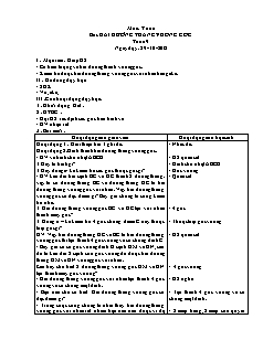 Giáo án Toán Lớp 4 - Tuần 19,Bài: Hai đường thẳng vuông góc - Năm học 2018-2019